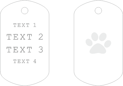 Plaques d’identification canines Military