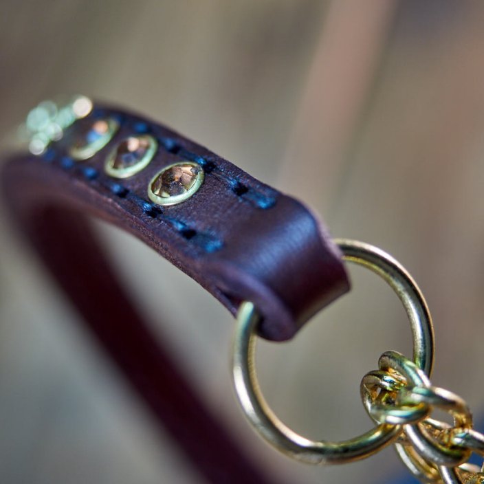 Crystal Glam Half Check Collar Crystal Glam Half Check Collar