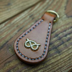 Staffy Knot Keyring