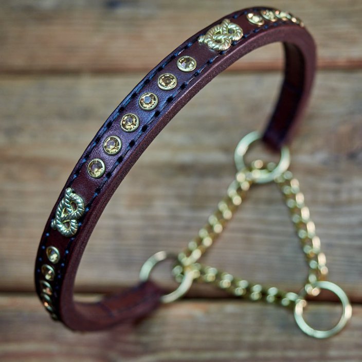 Crystal Glam Half Check Collar Crystal Glam Half Check Collar