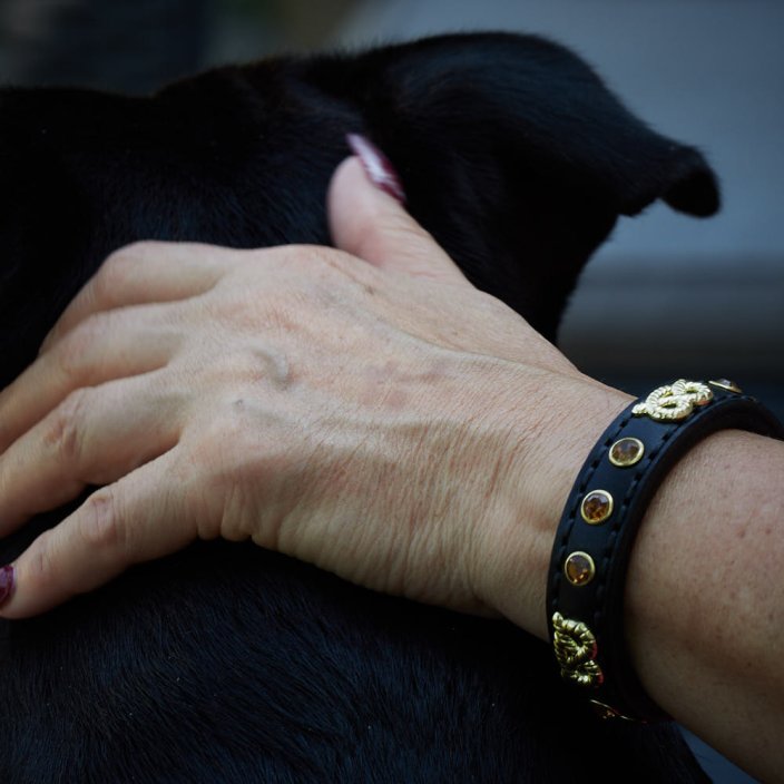 Crystal Rivets Bracelet