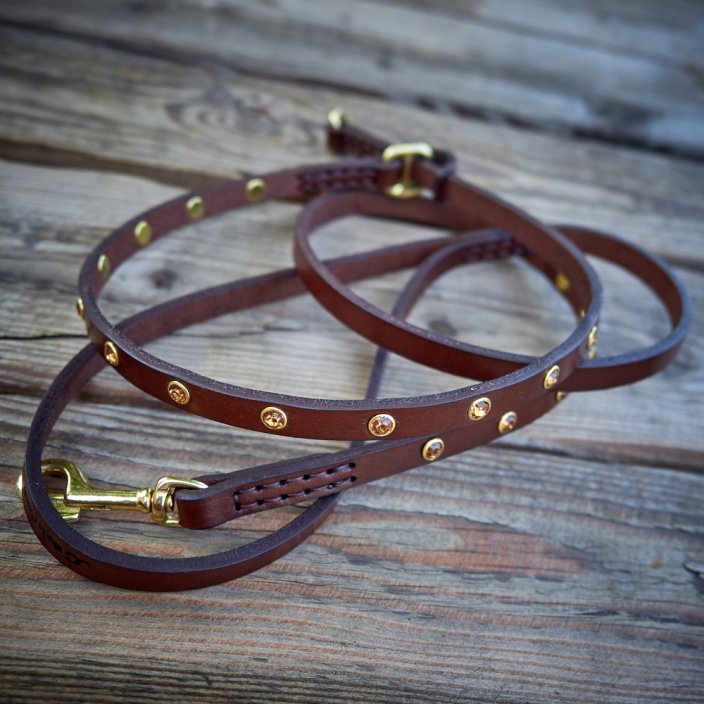 Collar and leash set Glitter Strap Collar and leash set Glitter Strap