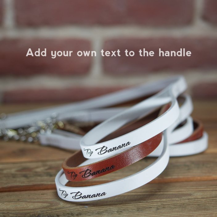 Add your own text to the handle