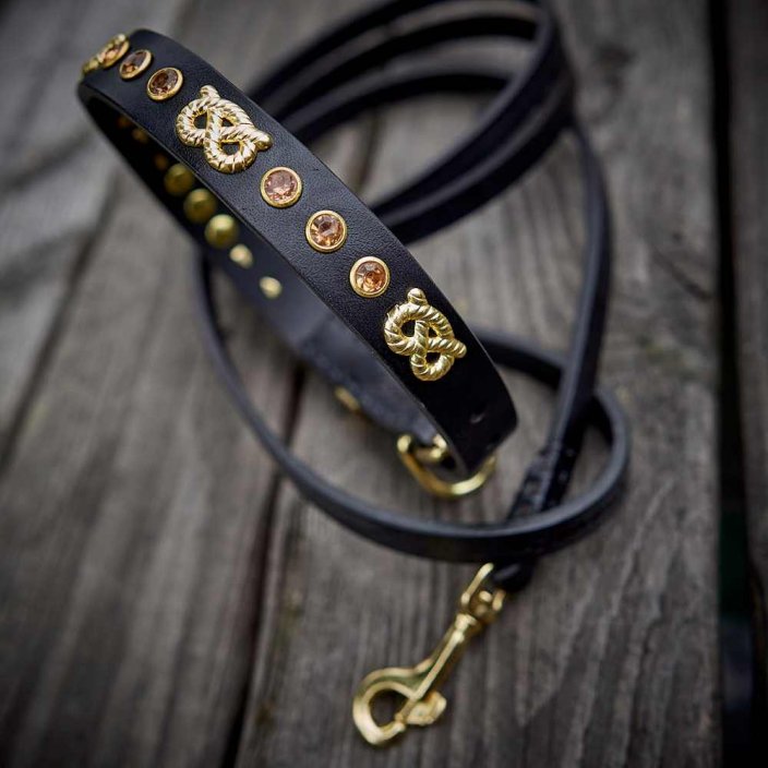 Pretzelicious Puppy Collar & Lead Set | Slade Czech Pretzelicious Puppy Collar & Lead Set | Slade Czech