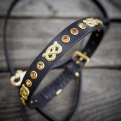 Pretzelicious Puppy Collar & Lead Set | Slade Czech Pretzelicious Puppy Collar & Lead Set | Slade Czech