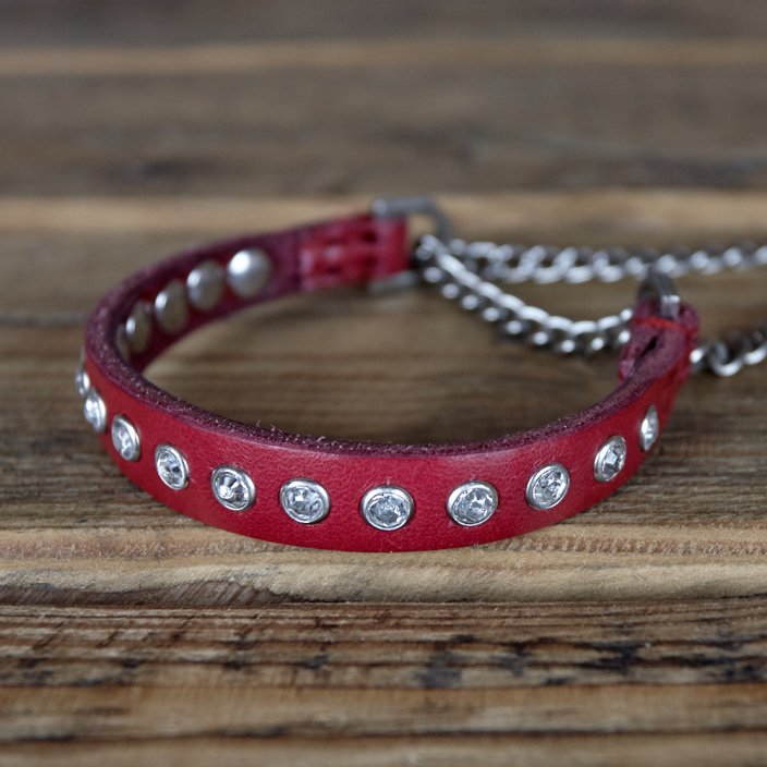 Swarovski Puppy Collar and Lead Set Slade Czech Swarovski Puppy Collar and Lead Set Slade Czech