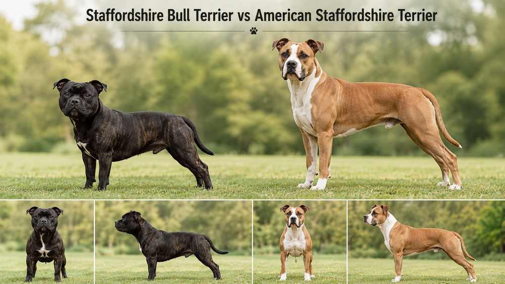 Staffordshire Bull Terrier vs American Staffordshire Terrier: What’s the Real Difference
